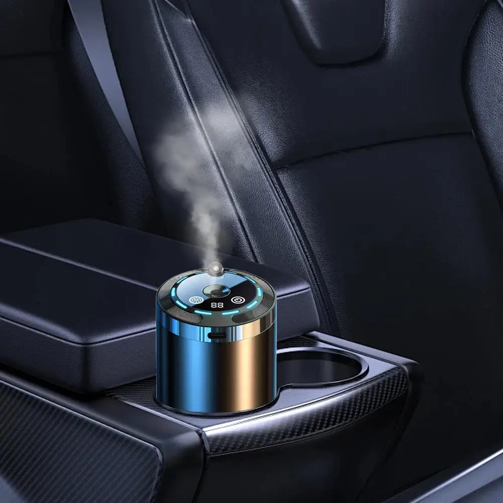 Diffuseur de Parfum et Humidificateur de Voiture 5 Modes – Éliminateur d'Odeurs avec Affichage Numérique