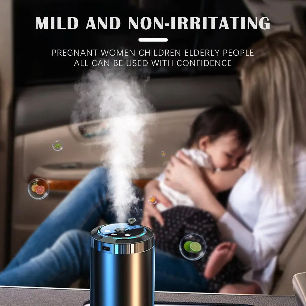 Diffuseur de Parfum et Humidificateur de Voiture 5 Modes – Éliminateur d'Odeurs avec Affichage Numérique